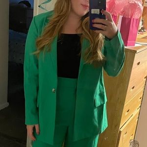 Green blazer- part of a set